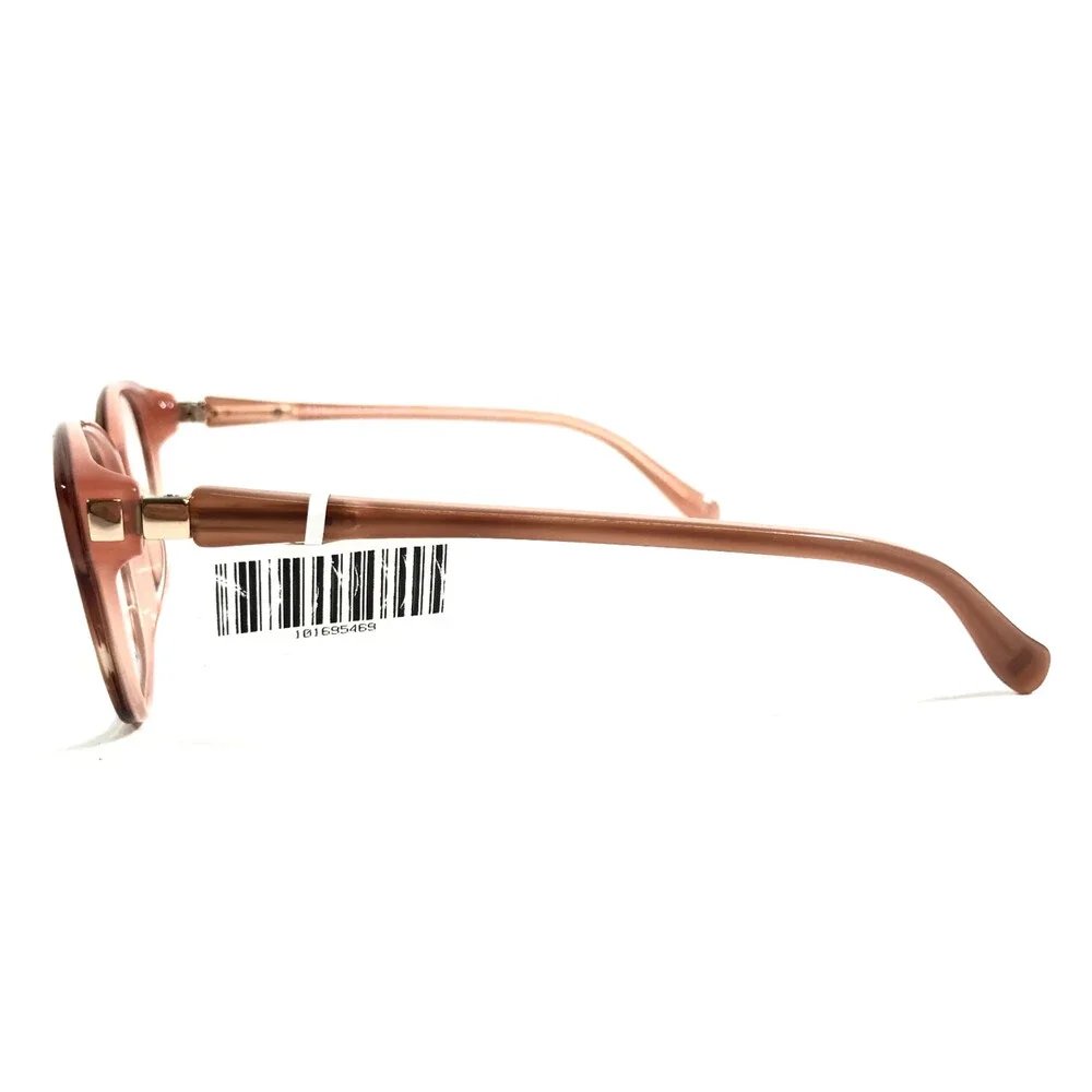 Tura by Lara Spencer Eyeglasses Frames LS114 BLS Blush Pink Brown Horn 53-16-135